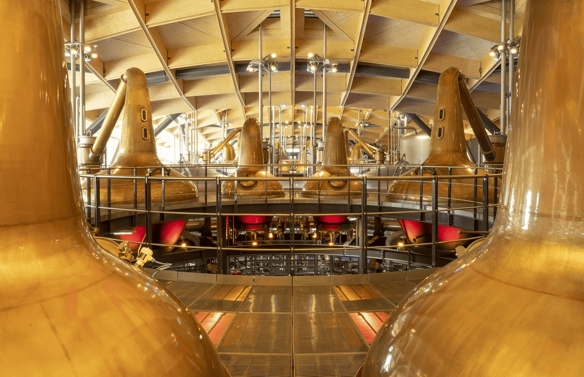 The distillery’s interior